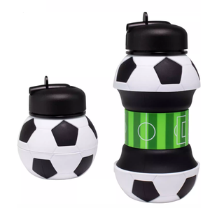 <span class=keywords><strong>TOMIC</strong></span> Vaso Plegable Portátil de Silicona de 550ml para Niños, Diseño de Balón de Fútbol, Creativo y Fácil de Transportar - Product Image 1
