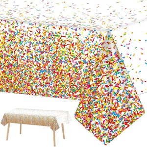 Colorful Candy Dot Birthday Party Tableware Set 60-80 Pcs Disposable Plates Napkins Cutlery <b>Tablecloth</b> Banner Decorations - Product Image 2