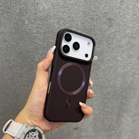 Étui de téléphone magnétique de luxe avec recharge sans fil pour iPhone 17 Pro Max 17 Air 16 15 14 13 12 Pro, coque de protection antichoc en PC rigide