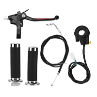 Kit de poignée d'accélérateur et d'embrayage, étanche, ergonomique, de remplacement pour moteur de vélo motorisé 49cc 60cc 66cc 80cc