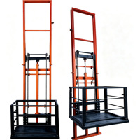 Plateforme élévatrice hydraulique monocylindre durable à rail vertical pour la livraison de marchandises sur plusieurs étages