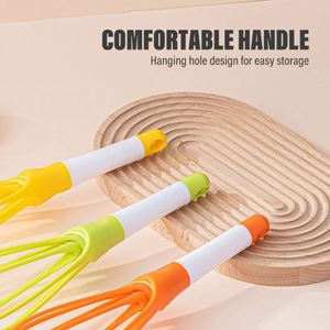 Mini Home Gadget Colorful PP Plastic Whisk with Universal Egg Tools Plastic_Handle_Whisk - Product Image 4