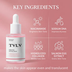 Suero Facial Hidratante, Humectante, Blanqueador e Iluminador con Niacinamida y Péptidos Rosados para el Cuidado de la Piel - Product Image 5