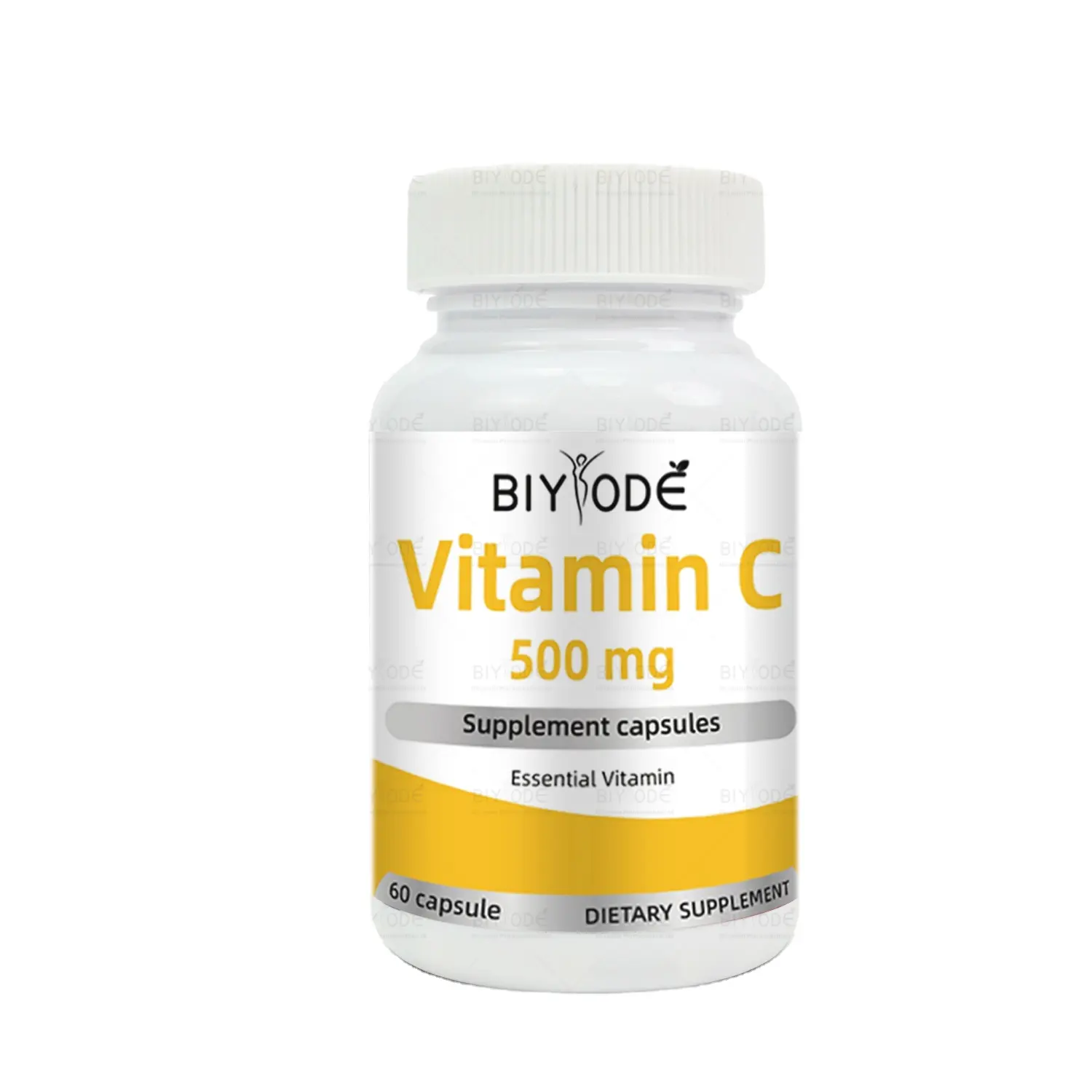 BIYODE, materia prima de alta calidad, multivitamina C para la piel y el cuidado de la salud, suplemento esencial de vitamina, cápsulas de píldora de 500 mg