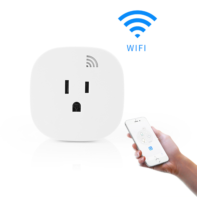 Wireless US Wifi Smart Wall Socket Alexa Wifi Remote Control Tuya Home Power Mini Electrical 15A Smart Plug