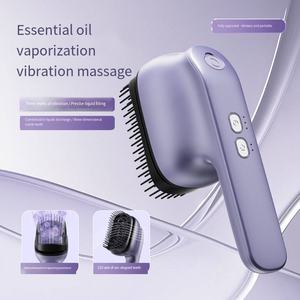 Portatile intelligente elettrico ad alta frequenza vibrazione del cuoio capelluto spazzola portatile olio essenziale di vapore vibrazione pettinatrice - Product Image 1