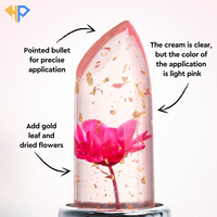 Rouge à lèvres hydratant effet gelée florale Marque Blanche OEM, longue tenue, effet magique, gloss à lèvres changeant de couleur, baume à lèvres personnalisé en gros