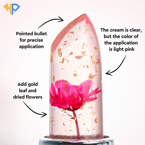 <span class=keywords><strong>Rouge</strong></span> à lèvres hydratant effet gelée florale Marque Blanche OEM, longue tenue, effet magique, gloss à lèvres changeant de couleur, baume à lèvres personnalisé en gros - Product Image 2