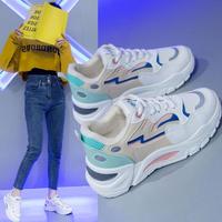 Chaussures pour femmes printemps 2025 nouvelles chaussures pour femmes maille respirant Version coréenne tout-match décontracté couleur-blocage baskets