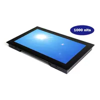 Monitor Industrial Touch Screen Embutido, Tela LCD de Toque de Alto Brilho, 1000 nit