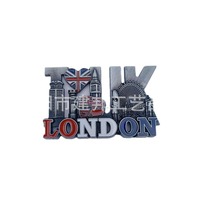 Autocollants de réfrigérateur en métal, souvenirs touristiques européens, drapeau britannique, soldats de Londres, bus britannique, autocollants de réfrigérateur en alliage de zinc