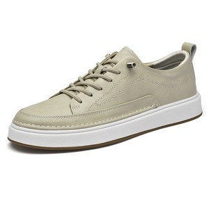 Chaussures habillées décontractées italiennes pour hommes en cuir véritable, style Oxford, à lacets, sportives, pour le bureau, l'extérieur, le jogging, l'automne - Product Image 1
