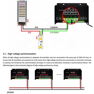 T8-1000AC điều khiển marquee với màn hình kỹ thuật số hộ Lan Tôn sóng Ống AC đồng bộ 8-cách điều khiển cho kinh doanh đăng nhập - Product Image 3