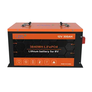 Baterai Lithium Besi Fosfat 12V 300Ah, Desain Baru Terisolasi dan Tahan Korosi untuk Motorhome