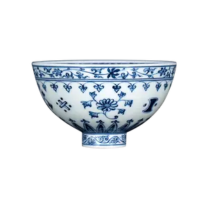 Chinese Style Ceramic Kung Fu Tea Cup Jingdezhen Hand-painted Tangled Flowers Chicken Heart Cup Blue And White Porcelain Teacup