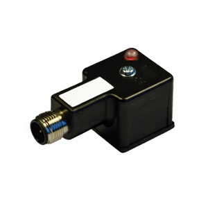 Conector Solenoide EB-G1N03Q01A-12MD Tipo A M12 Macho IP67 Impermeable Diodo LED 24V 10A - Product Image 1
