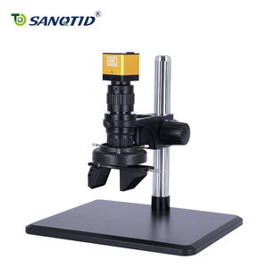 Microscope numérique stéréo industriel avec support, résolution 4K 3840x2160, caméra HD, puissance optique 0,7-4,5X pour + sortie USB double, IP55 - Product Image 2