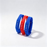 Bracelet en silicone RFID personnalisé, inscriptible, étanche, bracelet NFC passif, mini-étiquette 13,56 MHz 125 kHz 1K, puce PVC, code QR