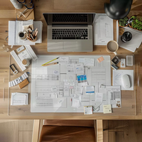 Tapis de bureau moderne en PVC transparent, antidérapant et résistant à la chaleur, protection de table étanche pour usage domestique