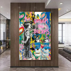 <span class=keywords><strong>Cuadros</strong></span> <span class=keywords><strong>de</strong></span> Arte Pop Moderno, Decoración <span class=keywords><strong>de</strong></span> Pared, Graffiti, Retratos <span class=keywords><strong>de</strong></span> <span class=keywords><strong>Banksy</strong></span>, Arte Abstracto Famoso, Decoración <span class=keywords><strong>de</strong></span> Arte Callejero en Lienzo - Product Image 3