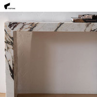 Tostone Élégant Italie Calacatta Viola Table Console En Marbre Naturel pour La Maison Salon Hall Hôtel Villa Intérieurs Décoration