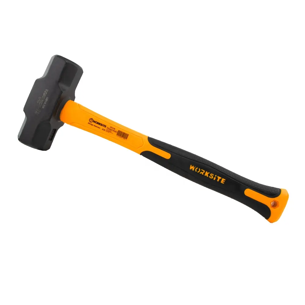 Worksite High Quality Slide Sledge Hammer Hand Tools 4lb Sledge Hammer Safety Wooden Fiberglass Hammer