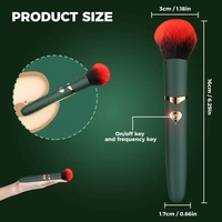 Starker Vibrations-Make-up-Pinsel für Frauen, Selbststimulationsgerät mit 10 Vibrationsmodi, USB-A-Aufladung, ABS+Nylon, IPX5