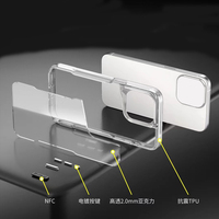 GSCASE New Style 2.0mm Acrylique TPU Clear Mobile Phone Case Anti Scratch Back Cover Case pour iphone 16 Pro Max Plus