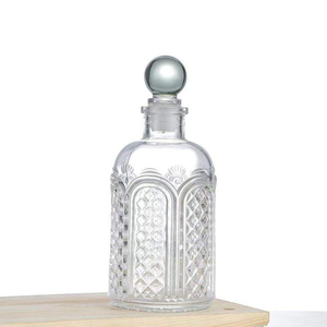 Frasco <span class=keywords><strong>de</strong></span> <span class=keywords><strong>Perfume</strong></span> <span class=keywords><strong>de</strong></span> Vidrio Lujoso y Elegante con Tapón, para Perfumes - Product Image 1