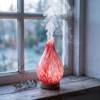 Diffuseur de parfum en verre coloré, diffuseur à bâtonnets d'aromathérapie, huile essentielle, alimentation USB, utilisation à domicile ou au bureau, humidificateur d'intérieur aromatique pour hôtel, CE