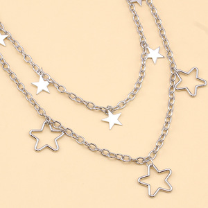 Chaîne de pantalon double couche en alliage de zinc, chaîne de taille décontractée, accessoire de mode - Product Image 4