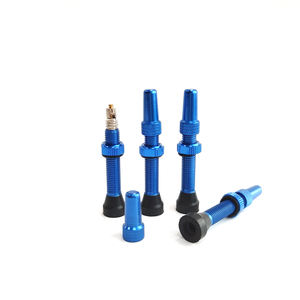 Valve Presta 44mm de haute qualité pour accessoires Tubeless de vélo en alliage d'aluminium bleu - Product Image 1