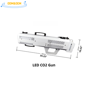 Pistola de Burbujas de Cóctel Económica con Silenciador de Humo y Cargador, Pistolas de Humo RGB para Fiestas - Product Image 1
