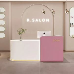 Mostrador de Recepción Moderno de Lujo Ligero, Multicolor, para Salón, Tienda o Recepción - Product Image 2