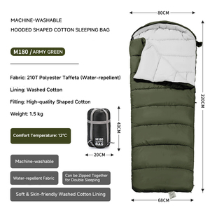 <span class=keywords><strong>Sac</strong></span> de <span class=keywords><strong>couchage</strong></span> enveloppant pour camping en plein air, en coton lavé, quatre saisons, connectable, <span class=keywords><strong>sac</strong></span> de voyage, <span class=keywords><strong>sac</strong></span> hygiénique, <span class=keywords><strong>sac</strong></span> de barrière d'hôtel, portable - Product Image 2