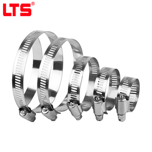 304 Edelstahl Schlauchschelle 13-19/21-44mm Breite Verstellbare Rohrbefestigung Amerikanischer Typ Klemme für Wasserrohre - Product Image 1