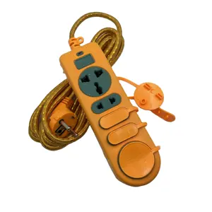 12-hole yellow 12-hole cable socket with protective cover. Color. Meters can be customized