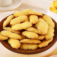 Miniatur biskuit berbentuk labu 138g untuk kepingan salju renyah bahan mentah kue Ideal dengan wajan yang tak beraturan