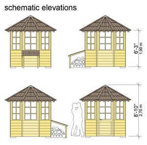 Stoccaggio all'aperto di legno capannone casa prefabbricata case piccolo casa l'immissione di dati di lavoro casa prefabbricata + case - Product Image 3