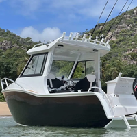 Bateau de pêche en aluminium Gospel 6.25m Profisher, yacht sportif, cabine, croiseur, moteur hors-bord, pas cher, pour le surf