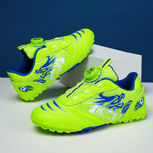 Chaussures de football pour enfants, tige en mesh, semelle extérieure en caoutchouc, boucle rotative, crampons, entraînement pour garçons et filles, semelle intermédiaire en EVA pour l'été - Product Image 3