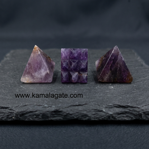 Pirámide de Cuarzo Rosa Natural Pulido, Juego de Piedras Preciosas Curativas para Decoración del Hogar - Product Image 3