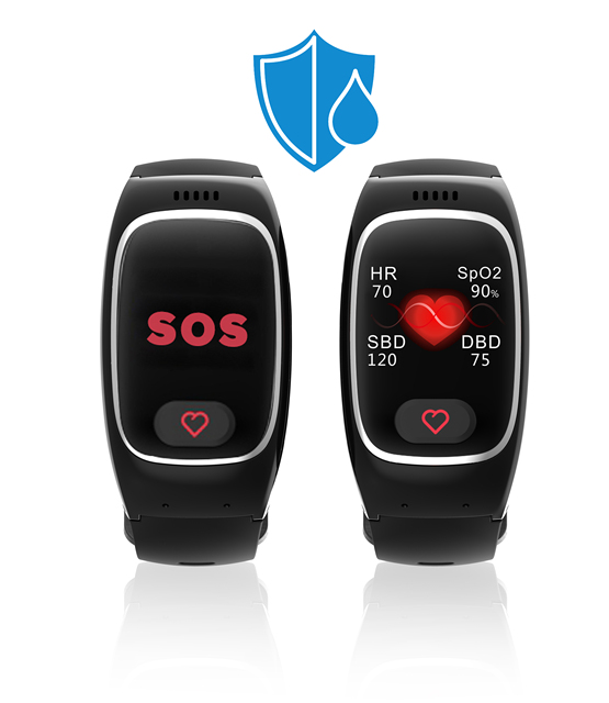 NH66 SOS GPS Elderly Smart Wrist Watch Fall Detection Senior Safety Watch with Health Tracker 2G Programmable Smartwatch