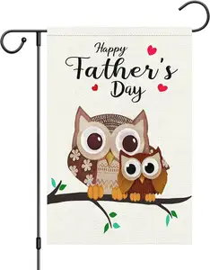 Best selling Wholesale party suppliers 12 x 18 inch themed garden flag Fathers Day Scene Decoration Flag