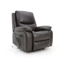 Geeksofa Fauteuil inclinable en cuir moderne avec chargement USB pour meubles de salon