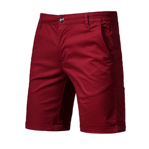 Pantalones cortos chinos informales de verano para hombre, diseño personalizado, pantalones de Color sólido, decoración con cremallera, talla grande, elegante, BD, transpirable, caliente - Product Image 3