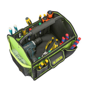 Bolsa grande impermeable para reparación de automóviles, bolso de herramientas con mango de tubo de acero para <span class=keywords><strong>electricista</strong></span> 600D, multibolsillo - Product Image 4