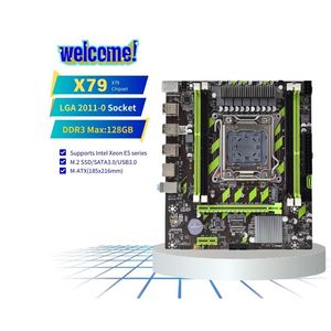 PANDL nueva placa base de PC de escritorio compatible con Xeon E5 Lga2011 Socket <span class=keywords><strong>DDR3</strong></span> 128GB Ram NVMe M2 SSD SATA3.0 X79 placa base - Product Image 1