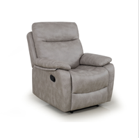 Fauteuil inclinable en cuir, fauteuil inclinable manuel, canapé simple pour salon, chambre à coucher, détente à domicile