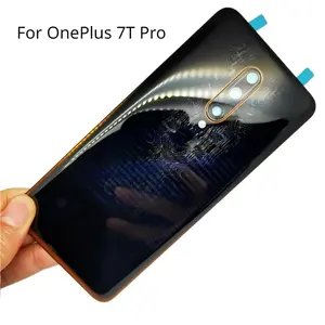 ฝาครอบแบตเตอรี่กระจกด้านหลังสำหรับ OnePlus 7T Pro, ฝาครอบแบตเตอรี่สำหรับหนึ่งบวก<span class=keywords><strong>7tpro</strong></span> ฝาครอบแบตเตอรี่ + เลนส์กล้อง - Product Image 1
